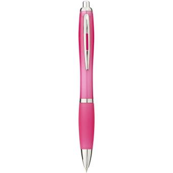 Nash ballpoint pen with coloured barrel and grip Magenta