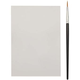 Quell colouring book and water brush pen set White
