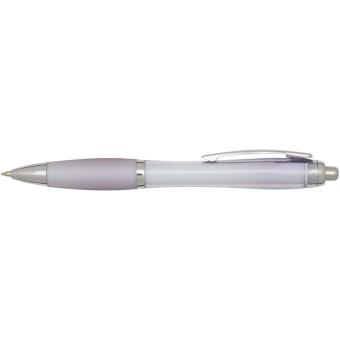 Nash RCS recycled plastic ballpoint pen with coloured barrel and grip (blue ink) Lilac