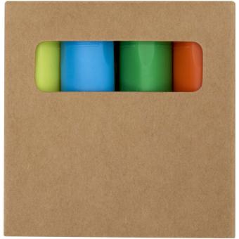 Mini recycled plastic highlighter set Multicolor