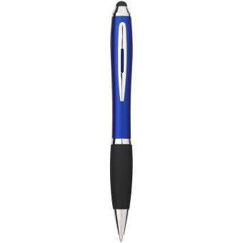 Nash coloured stylus ballpoint pen with black grip Dark blue