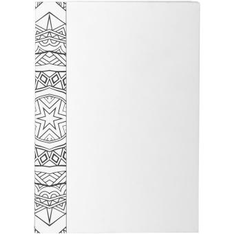 Doodle colouring notebook White