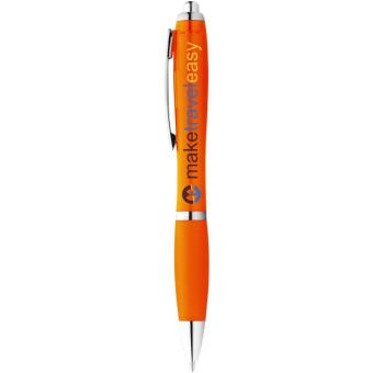 Nash Kugelschreiber mit farbigem Schaft und Griff (blaue Mine) Orange
