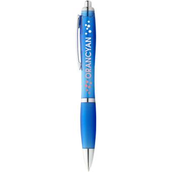 Nash Kugelschreiber mit farbigem Schaft und Griff Aqua