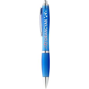 Nash ballpoint pen coloured barrel and grip (blue ink) Aqua