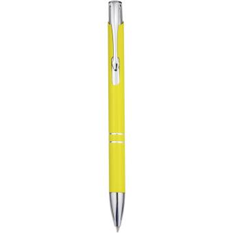 Moneta aluminium click ballpoint pen (blue ink) Yellow