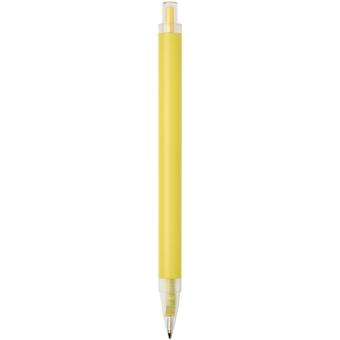Spectrum recycled aluminium ballpoint pen (blue ink) Yellow