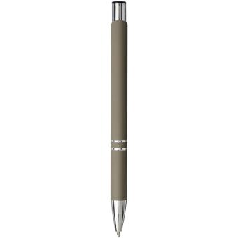 Moneta soft touch click ballpoint pen Dark grey