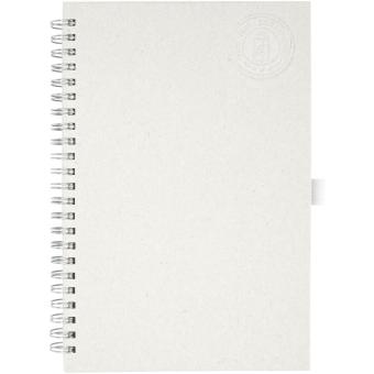 Dairy Dream A5 size reference recycled milk cartons spiral notebook White