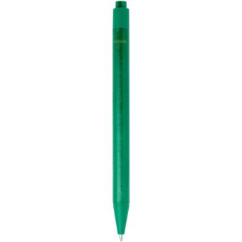 Chartik Kugelschreiber aus recyceltem Papier mit matter Oberfläche, einfarbig Grün