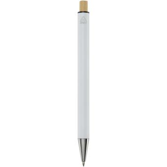 Cyrus recycled aluminium ballpoint pen White