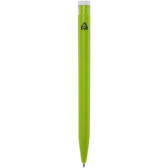 Unix recycled plastic ballpoint pen (black ink) Apple green