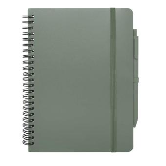 Thalaasa A5 Hardcover Notizbuch mit Kugelschreiber (schwarze Mine) Mintgrün