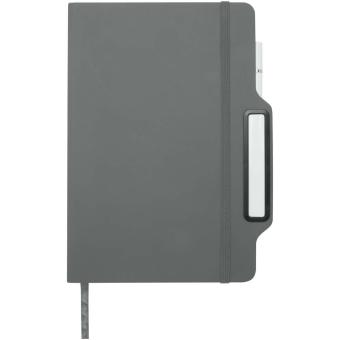 Nexus A5 Hardcover Notizbuch mit Kugelschreiber und Bleistiftset (schwarze Mine) Grau