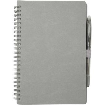 Slate A5 wiederverwendbares Hardcover Notizbuch und Stiftset (schwarze Mine) Grau