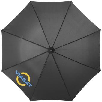 Lisa 23" auto open umbrella with wooden handle Black