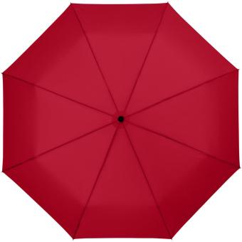 Wali 21" Automatik Kompaktregenschirm Rot