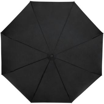 Birgit 21'' foldable windproof recycled PET umbrella Black