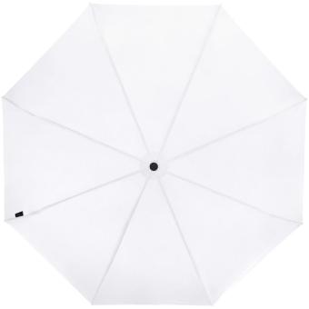 Birgit 21'' foldable windproof recycled PET umbrella White
