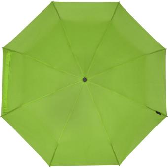 Birgit 21'' foldable windproof recycled PET umbrella Lime green