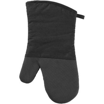 Maya oven glove with silicone grip, charcoal Charcoal,black
