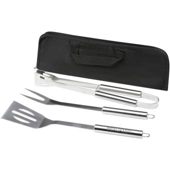 Barcabo BBQ 3-piece set Silver