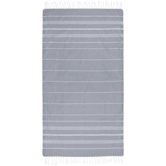 Anna 150 g/m² hammam cotton towel 100x180 cm Convoy grey