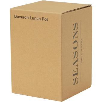 Doveron Lunchpot, isoliert aus recyceltem Edelstahl, 500 ml Schwarz