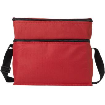 Oslo 2-zippered compartments cooler bag 13L Red