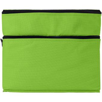 Oslo 2-zippered compartments cooler bag 13L Lime