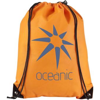 Evergreen non-woven drawstring bag 5L Orange