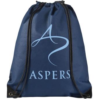 Evergreen non-woven drawstring bag 5L Navy