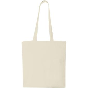 Madras 140 g/m² cotton tote bag 7L Nature