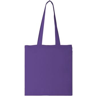 Madras 140 g/m² cotton tote bag 7L Lilac