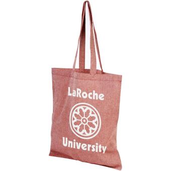 Pheebs 150 g/m² recycled tote bag 7L Red marl