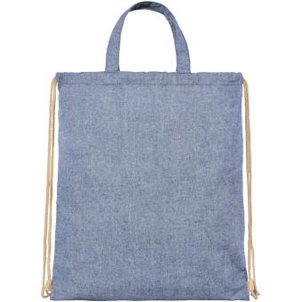 Pheebs 210 g/m² recycled drawstring bag 6L Heather Blue