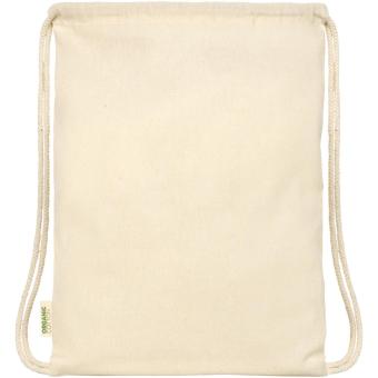 Orissa 100 g/m² GOTS organic cotton drawstring bag 5L Nature