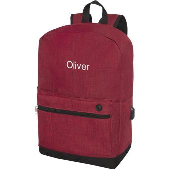Hoss 15.6" business laptop backpack 16L Dark red