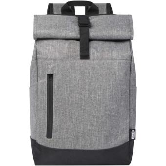 Libra 15.6" GRS recycled roll-up laptop backpack 12L Graphite