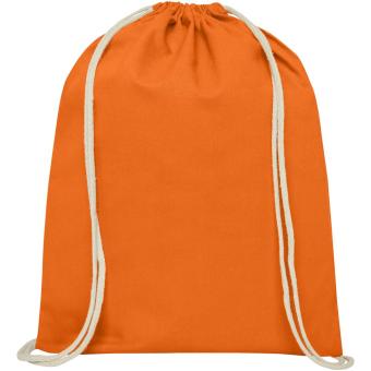 Oregon 140 g/m² cotton drawstring bag 5L Orange