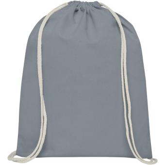 Oregon 140 g/m² cotton drawstring bag 5L Convoy grey