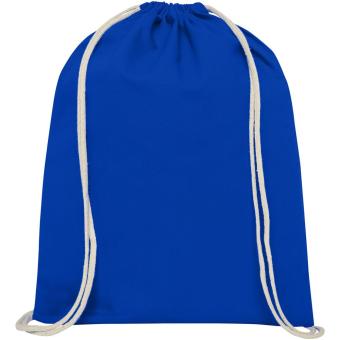 Oregon 140 g/m² Turnbeutel aus Baumwolle 5L Royalblau
