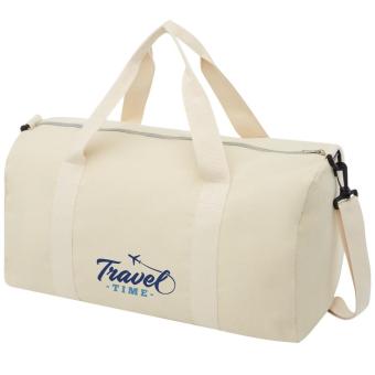 Pheebs 450 g/m² recycled cotton and polyester duffel bag 24L Nature
