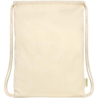 Orissa 140 g/m² GOTS organic cotton drawstring bag 5L Nature