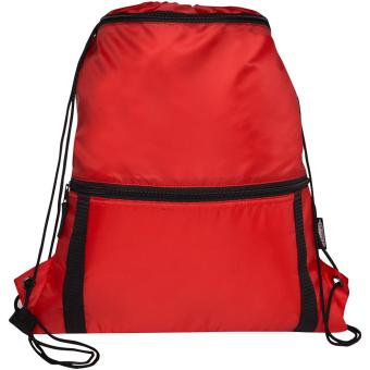 Adventure recycled insulated drawstring bag 9L Red