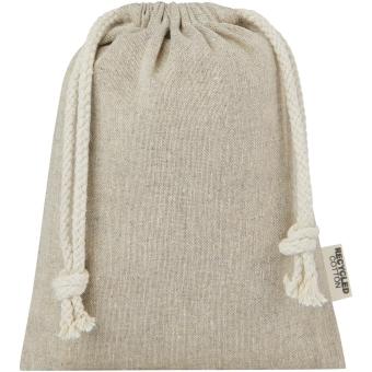 Pheebs 150 g/m² GRS recycled cotton gift bag small 0.5L Nature