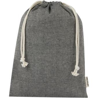 Pheebs 150 g/m² GRS recycled cotton gift bag large 4L Smoke