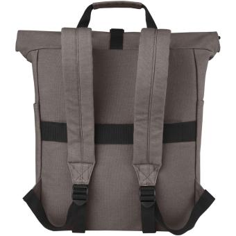 Joey 15" GRS Rolltop Laptoprucksack aus recyceltem Canvas 15 L Grau