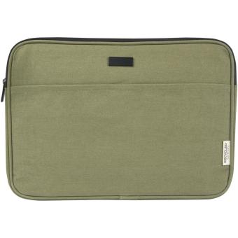 Joey 14" GRS recycled canvas laptop sleeve 2L Olive