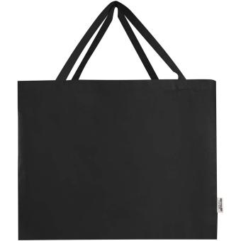 Odessa 220 g/m² Baumwoll Tragetasche aus GRS recycelter Baumwolle 40L Schwarz
